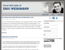 Tablet Screenshot of ericweissmann.com